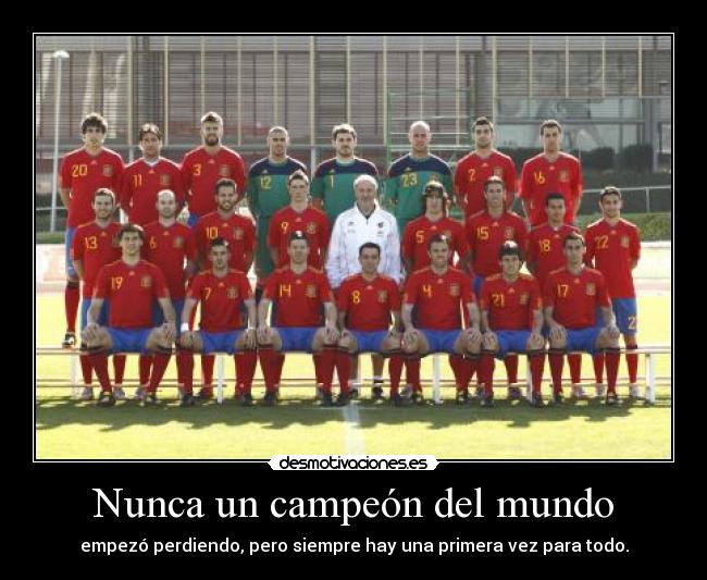 Nunca un campeón del mundo -