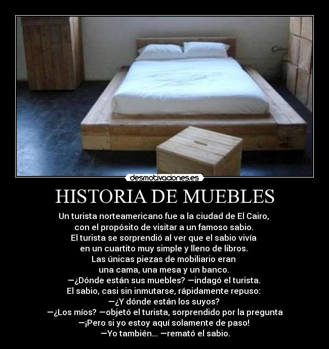 HISTORIA DE MUEBLES - 