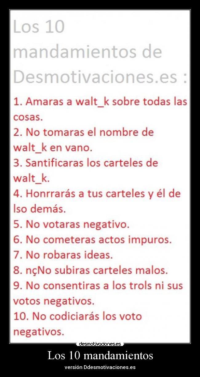 Los 10 mandamientos -