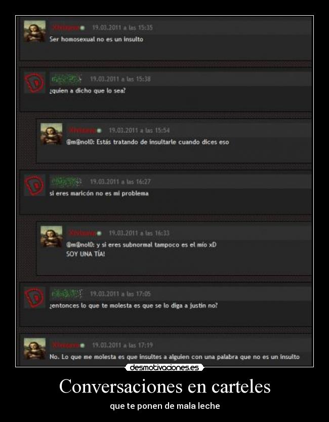 Conversaciones en carteles - 