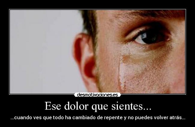 carteles dolor dolor tristeza llorando repente cambio desmotivaciones