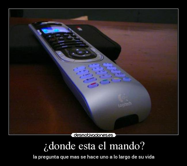 ¿donde esta el mando? -