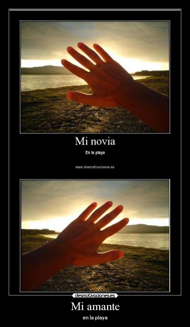 Mi amante - en la playa