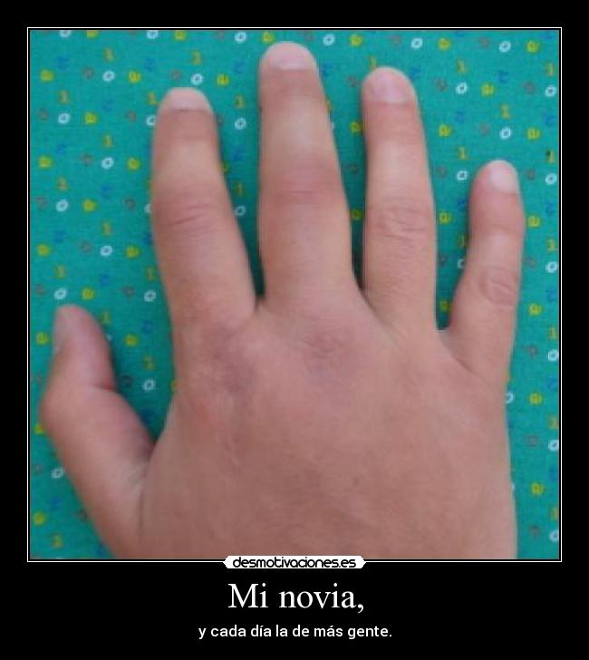 Mi novia, -