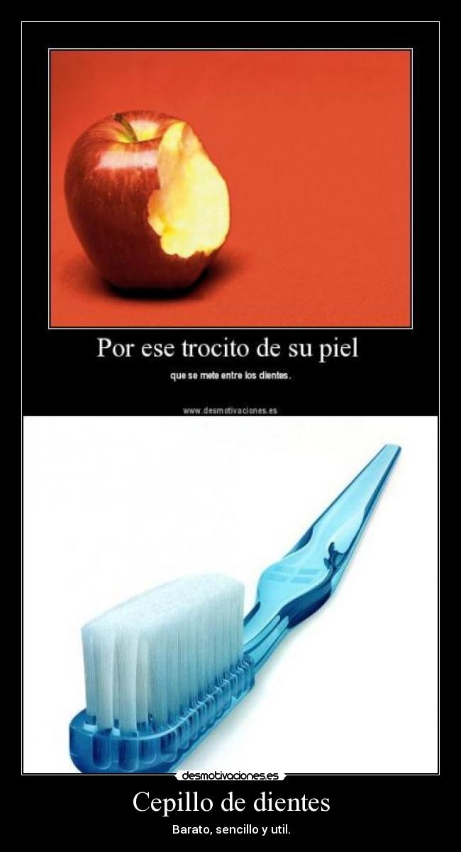 Cepillo de dientes - Barato, sencillo y util.