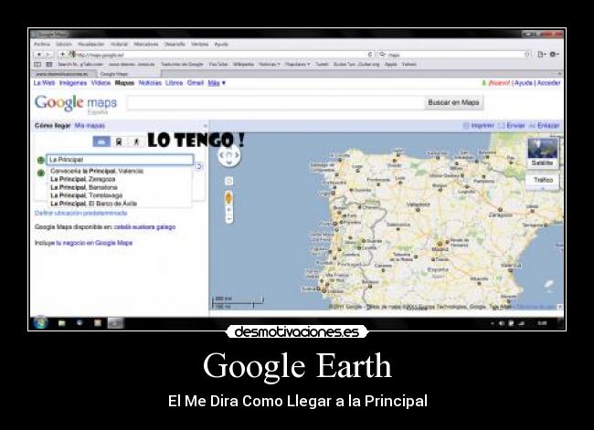Google Earth - El Me Dira Como Llegar a la Principal