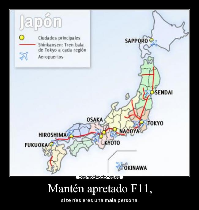 Mantén apretado F11, -