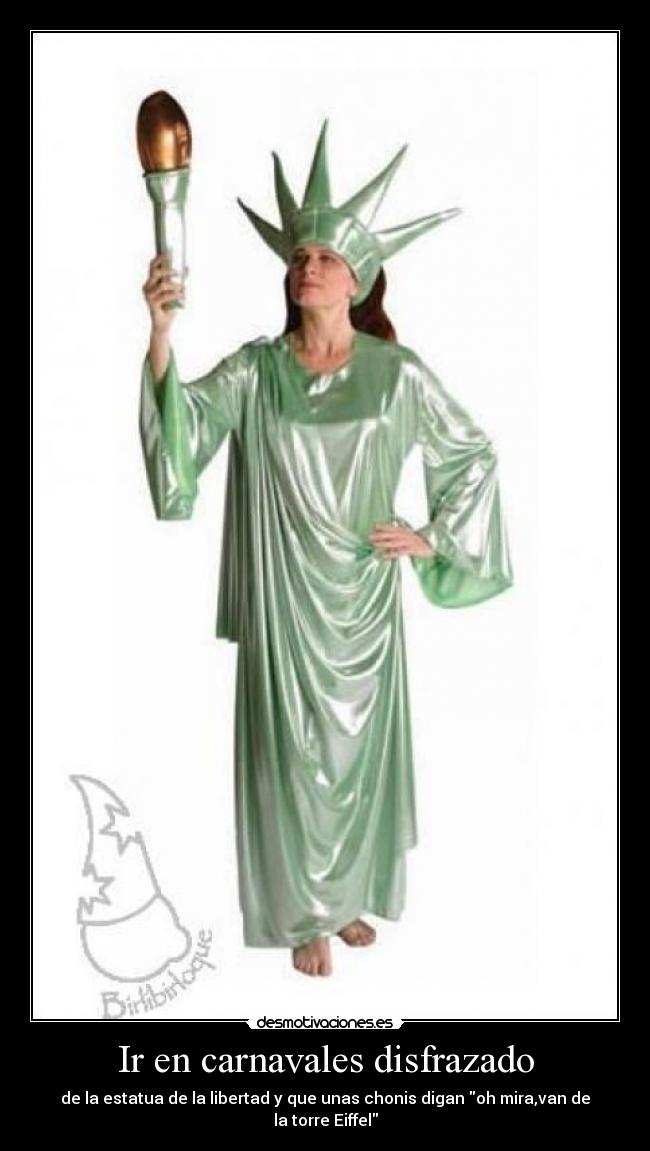 Ir en carnavales disfrazado -