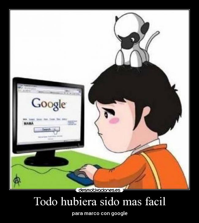 Todo hubiera sido mas facil - para marco con google