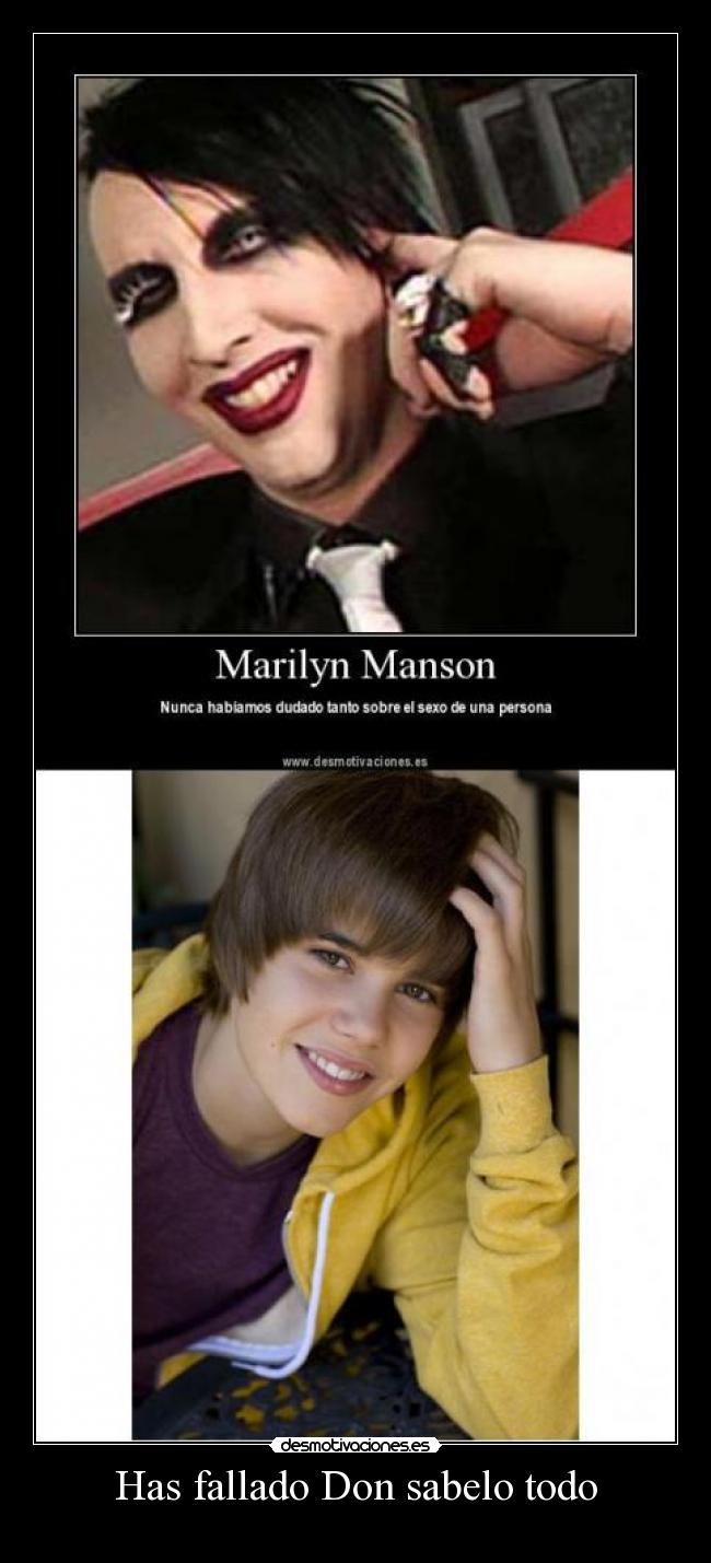 Has fallado Don sabelo todo -