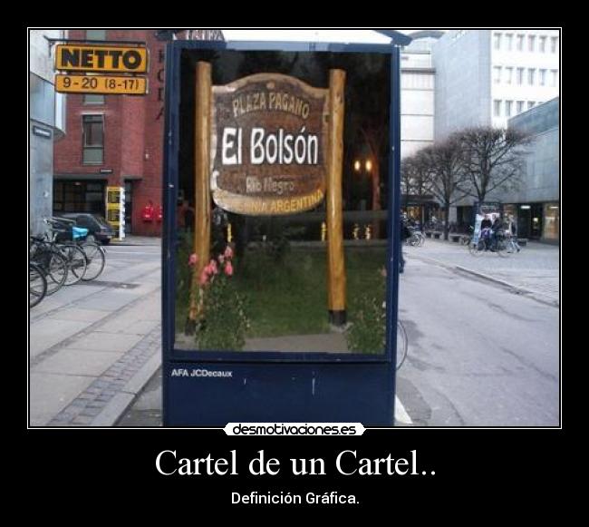 Cartel de un Cartel.. - Definición Gráfica.