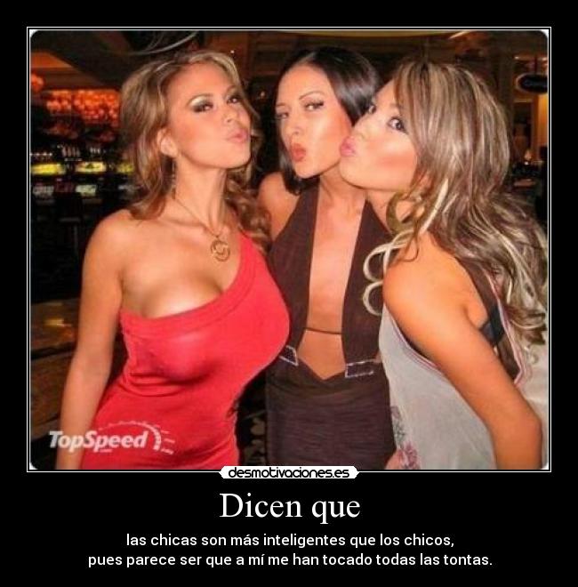 carteles chicas tontas desmotivaciones