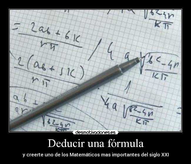 Deducir una fórmula - 