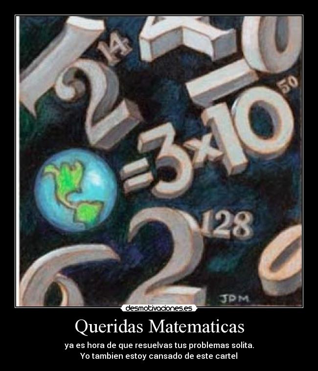 Queridas Matematicas -