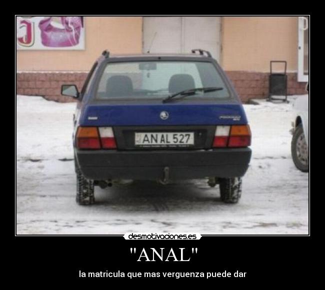 ANAL - la matricula que mas verguenza puede dar