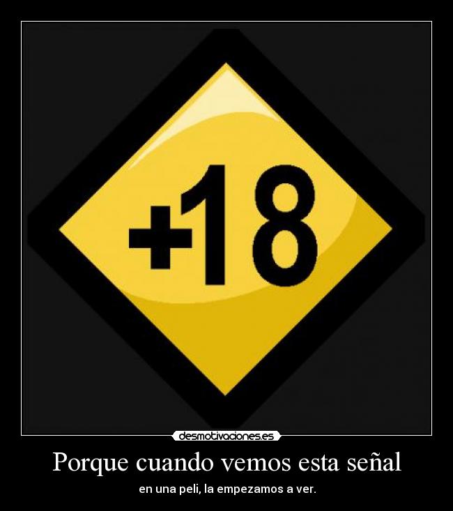 Porque cuando vemos esta señal - 