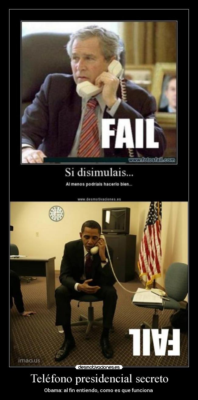 carteles telefono presidencial secreto desmotivaciones