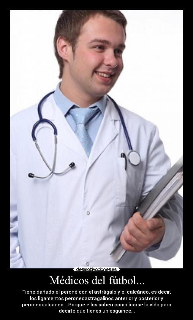 Médicos del fútbol... -