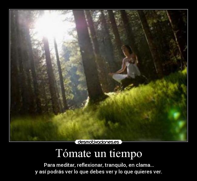 Tómate un tiempo -