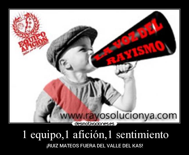 1 equipo,1 afición,1 sentimiento -