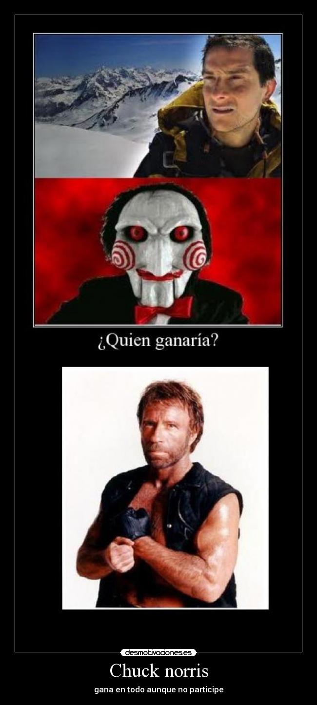 Chuck norris - gana en todo aunque no participe