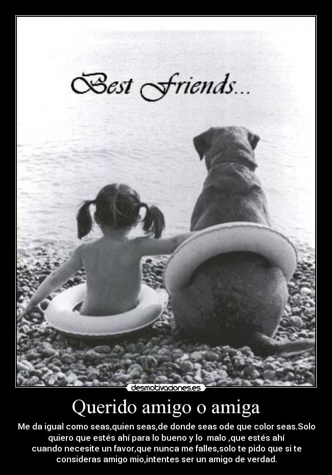 Querido amigo o amiga - 