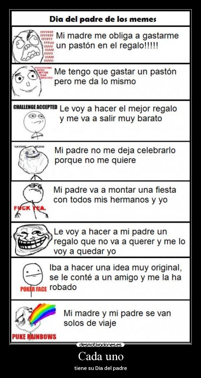 Cada uno - tiene su Día del padre