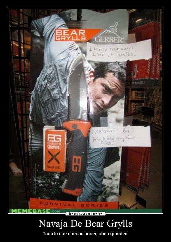 Navaja De Bear Grylls - Todo lo que querias hacer, ahora puedes.