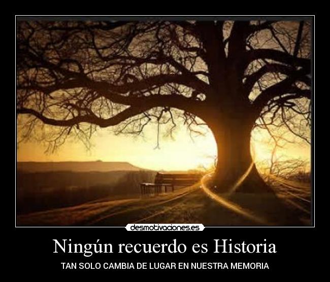 Ningún recuerdo es Historia - 