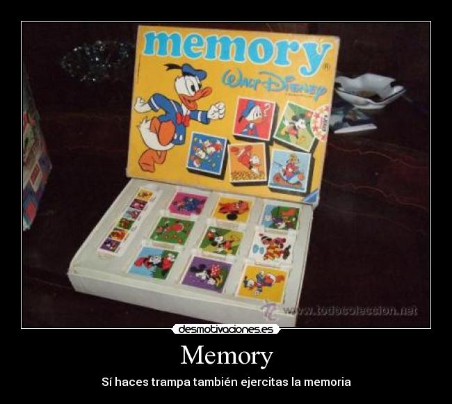 Memory - Sí haces trampa también ejercitas la memoria