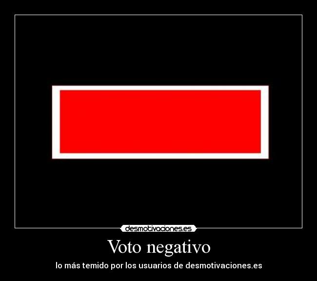 Voto negativo - 