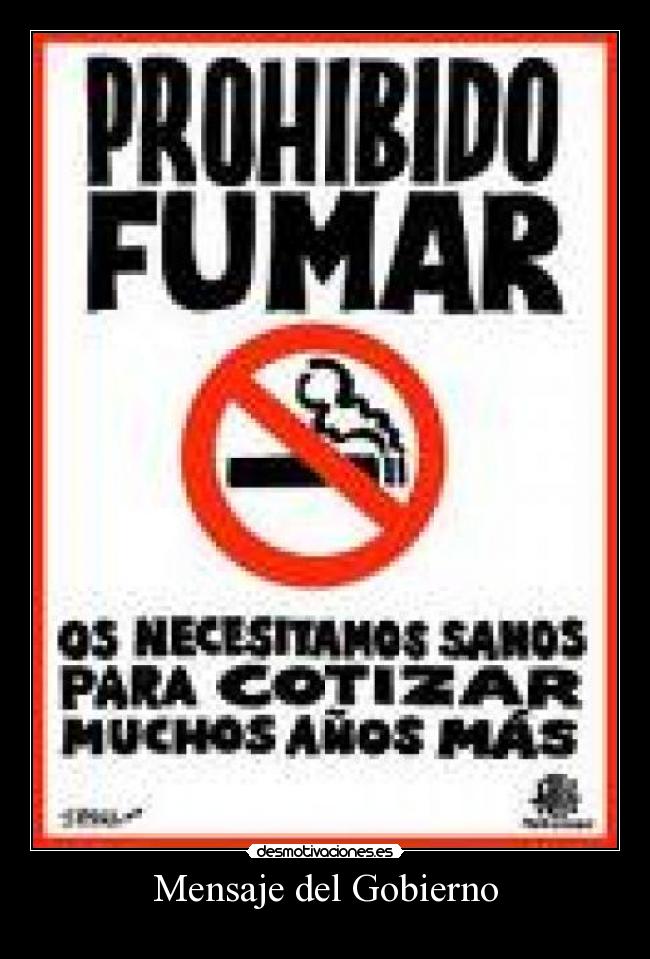 Mensaje del Gobierno - 