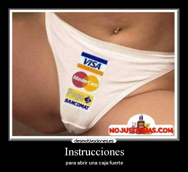 Instrucciones - para abrir una caja fuerte