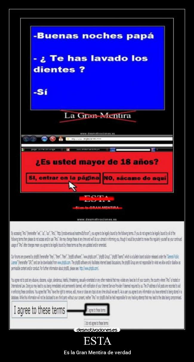 carteles terminos uso acepta mentira desmotivaciones