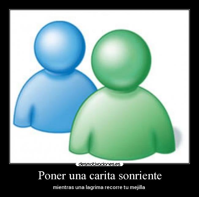 Poner una carita sonriente -