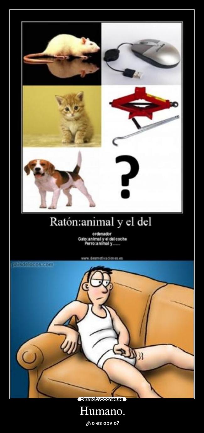Humano. - ¿No es obvio?