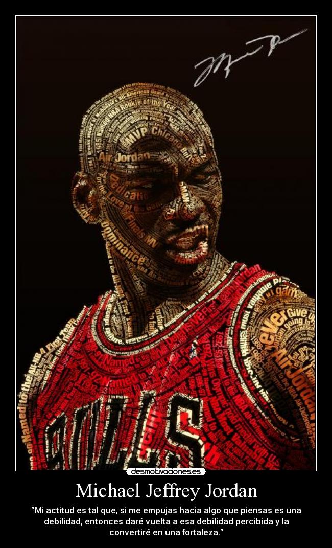 carteles michael jeffrey jordan debilidad desmotivaciones