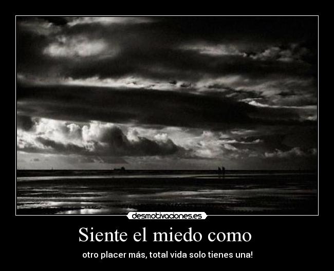 Siente el miedo como -