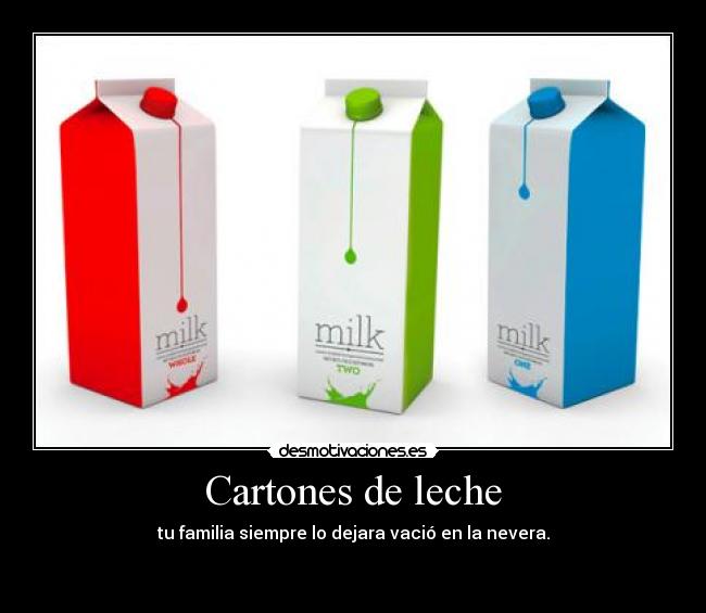 Cartones de leche -