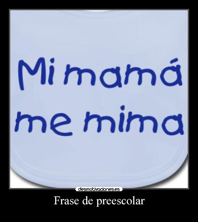 Frase de preescolar -
