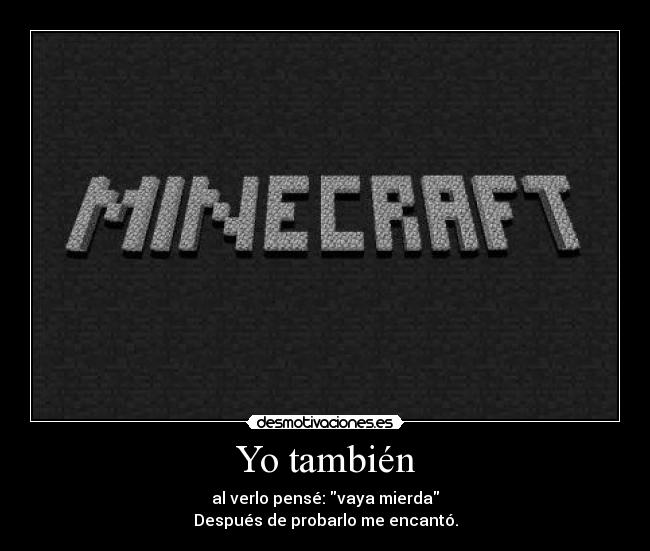 carteles minecraft desmotivaciones