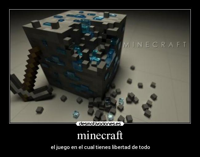 carteles minecraft desmotivaciones