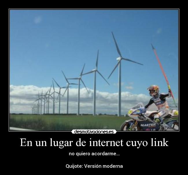 En un lugar de internet cuyo link - 
