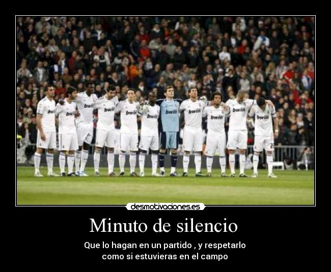 Minuto de silencio  - 
