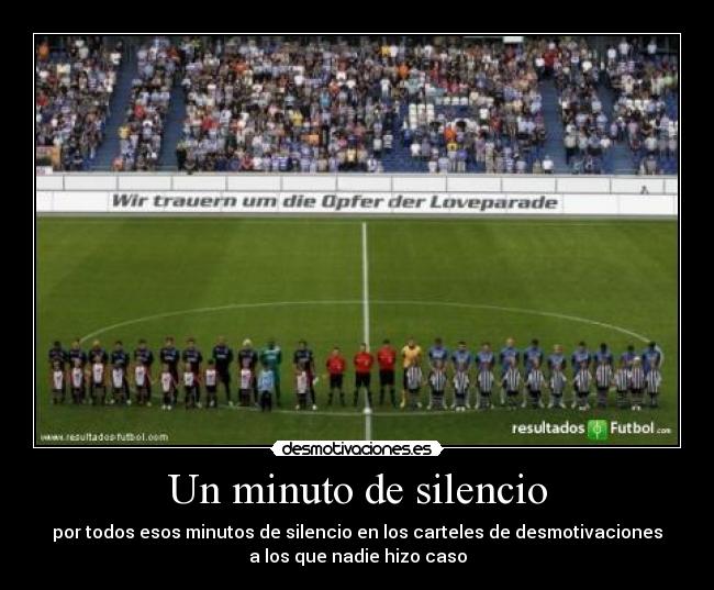 Un minuto de silencio -