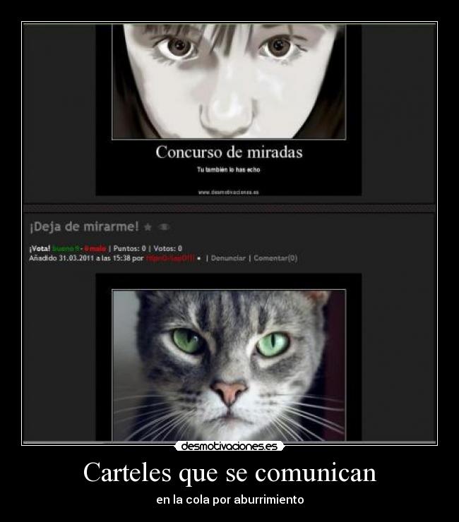 Carteles que se comunican -