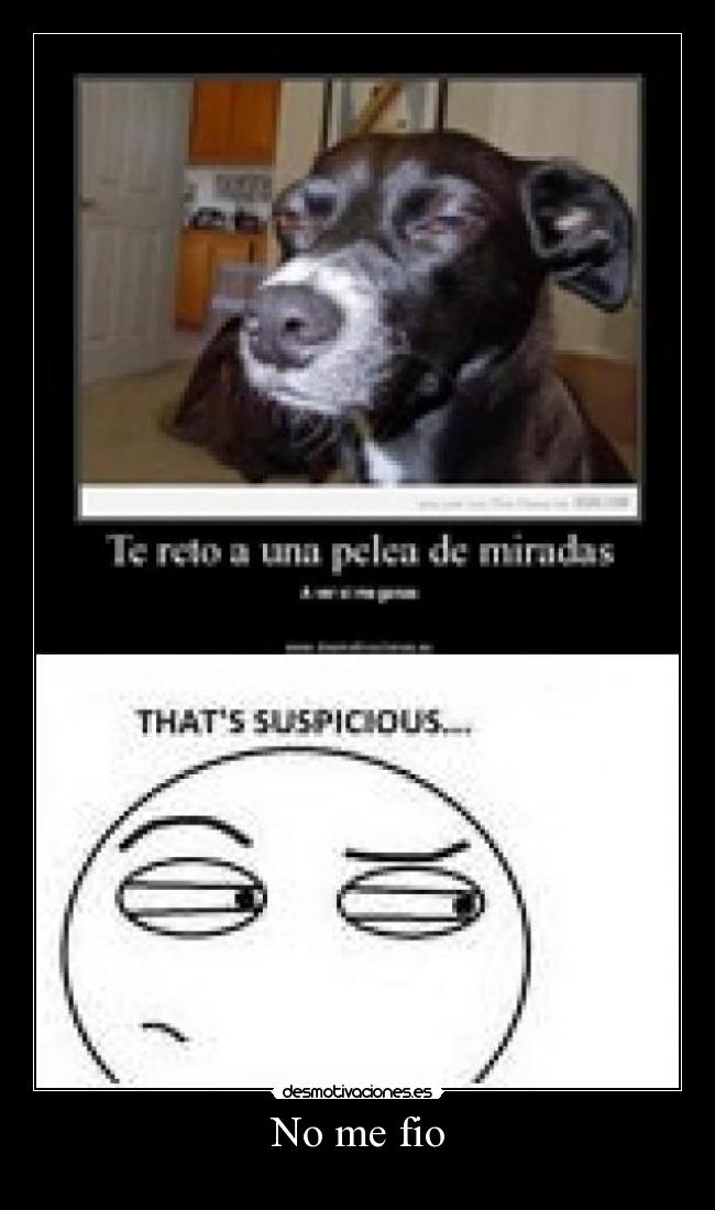 No me fio -