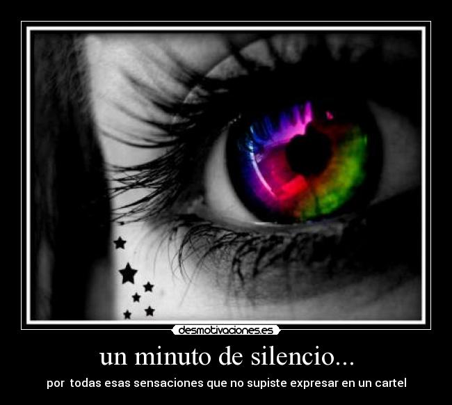 un minuto de silencio... -