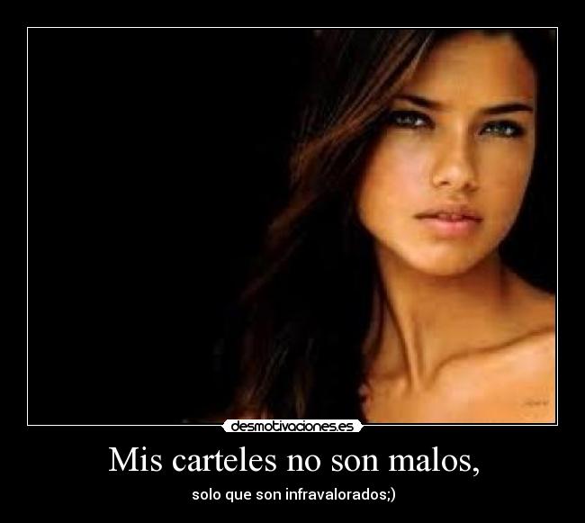 Mis carteles no son malos, -