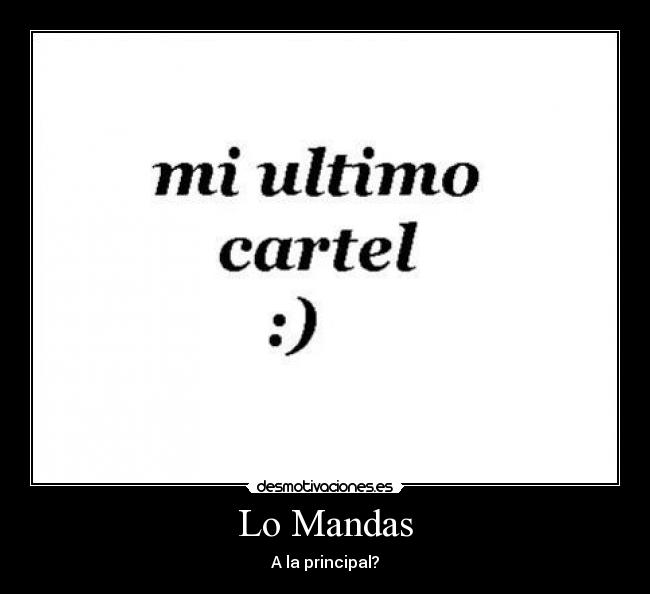 Lo Mandas - A la principal?